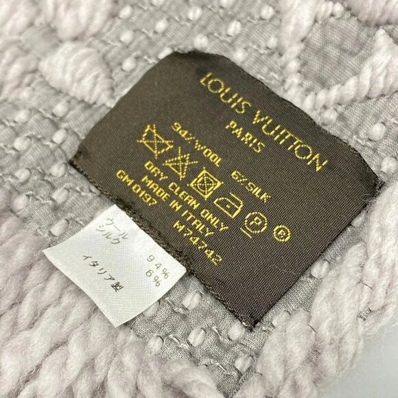 LOUIS VUITTON Eschar Progo Mania Gris Perle - Scarf 416-070525 - Picture 6 of 6